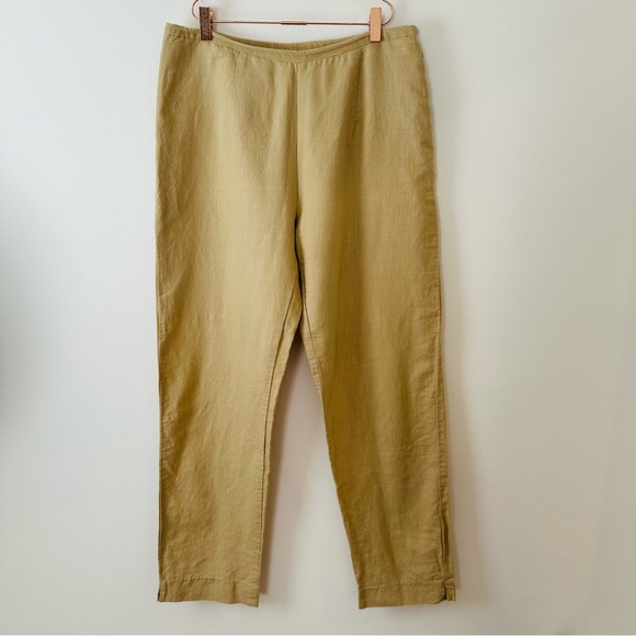 Vintage Tenderly linen blend straight leg pants trousers - Picture 7 of 10
